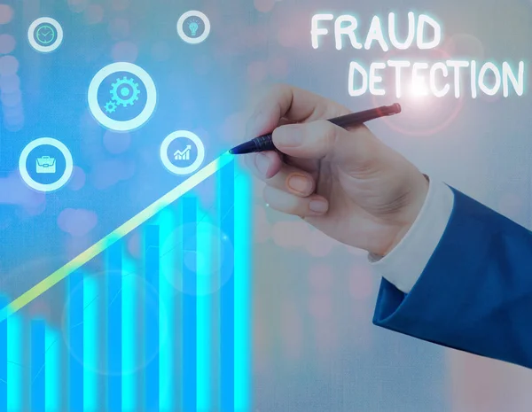 Conceptual Hand Writing Showing Fraud Detection Concept Meaning Identification Actual — Stock Photo, Image