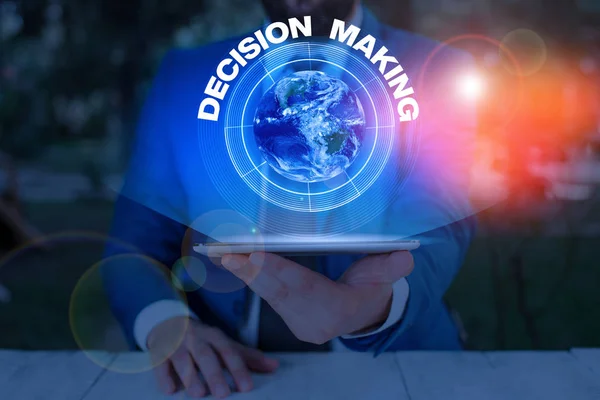 Writing Note Showing Decision Making Business Concept Process Making Decisions — 스톡 사진