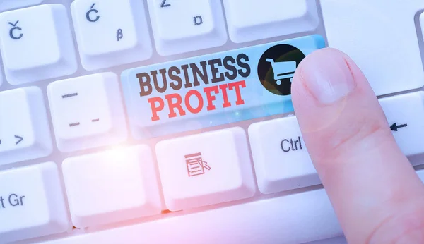 Scrittura Concettuale Mano Che Mostra Business Profit Concetto Che Indica — Foto Stock