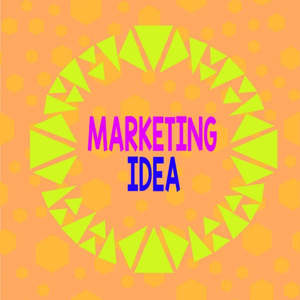 Signo Texto Que Muestra Idea Marketing Foto Negocios Mostrando Actividades — Foto de Stock