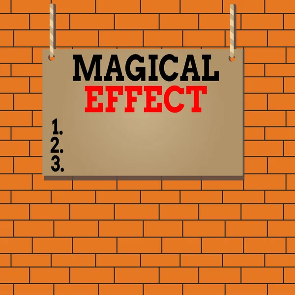 Text Sign Showing Magical Effect Business Photo Text Produced Magic — 스톡 사진