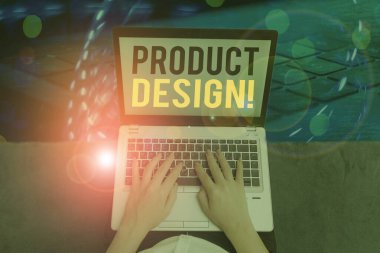 El yazısı, yazı, ürün tasarımı. Müşteriler için ürün oluşturma veya geliştirme kavramsal fotoğraf süreci