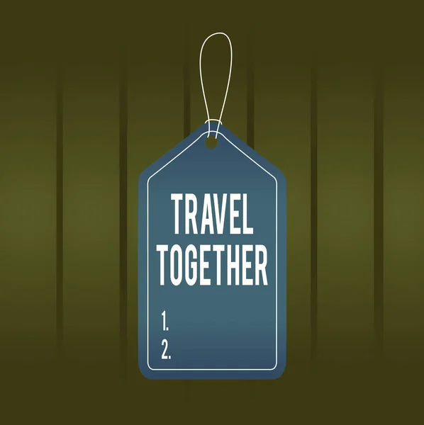 Schrijfbriefje Met Travel Together Erop Zakelijk Concept Voor Mogelijkheden Leren — Stockfoto