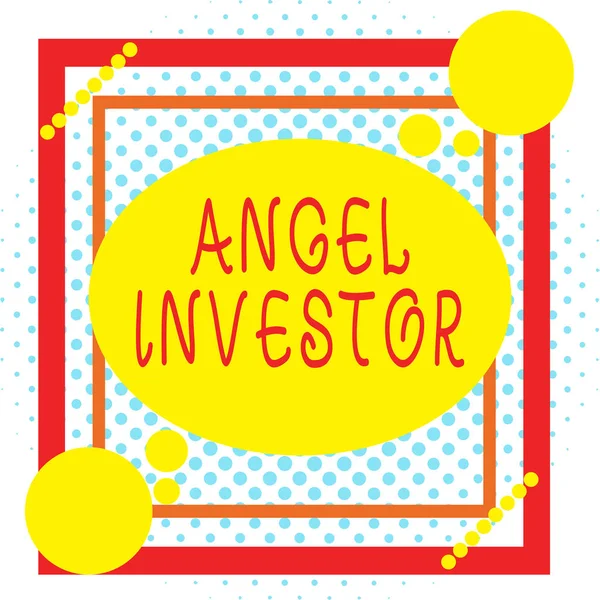 Parola Scrittura Testo Angel Investor Business Foto Mostra Alto Patrimonio — Foto Stock