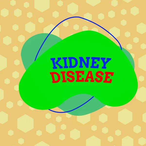 Text Sign Showing Kidney Disease Business Photo Text Condition Characterized — Stockfoto