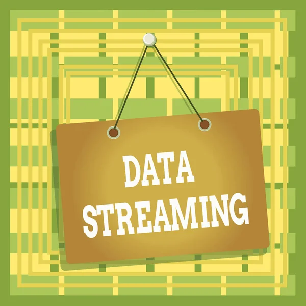 Text Sign Showing Data Streaming Business Photo Text Data Continuously — Stok fotoğraf