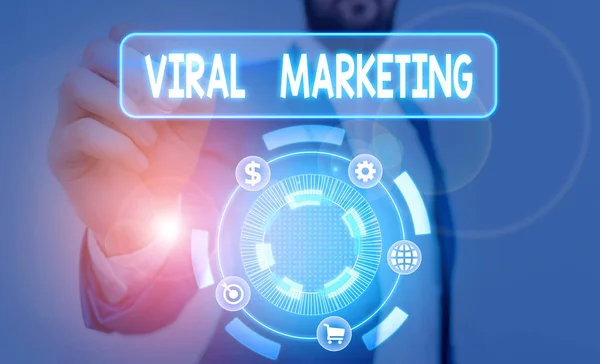 Text Sign Showing Viral Marketing Business Photo Text Spreading Information — 스톡 사진