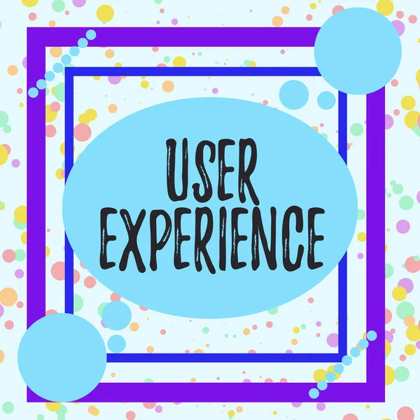 Käsiala Teksti User Experience Käsitteellinen Kuva Yleinen Kokemus Tuotteen Käyttämisestä — kuvapankkivalokuva
