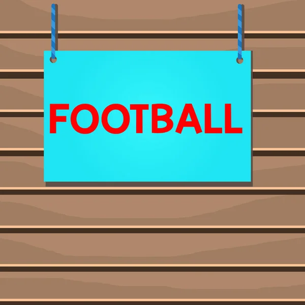 Conceptual Hand Writing Showing Football Concept Meaning Any Various Forms — 图库照片