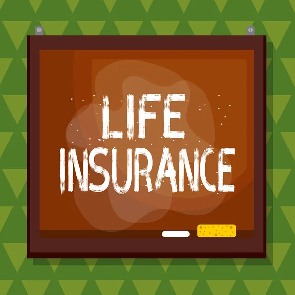 Conceptual Hand Writing Showing Life Insurance Concept Meaning Pays Out — 图库照片