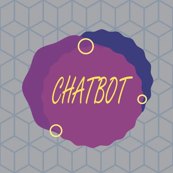 Γράμμα Που Δείχνει Chatbot Επιχειρηματική Ιδέα Για Ένα Είδος Προγράμματος — Φωτογραφία Αρχείου