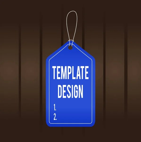 Writing Note Showing Template Design Business Concept Overall Layout Blueprint — ストック写真