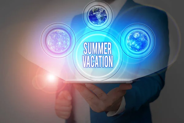 Handwriting Text Writing Summer Vacation Conceptual Photo Time Children School — Stock Photo, Image
