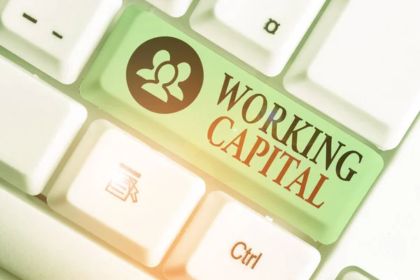 Word writing text Working Capital. Business concept for money available to a company for day to day operations.