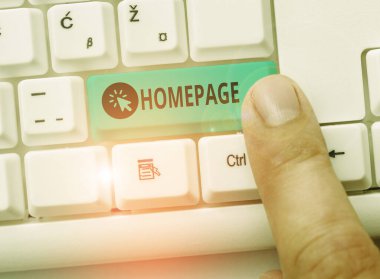 Kelime yazma anasayfası. Web sitesinin giriş sayfası için iş konsepti Sitenin içerik tablosu.