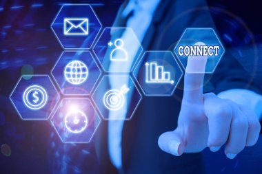 Bağlan gösterilen Not yazma. Birlikte iletişim ağı ilişkilendirmek ilgili olma vitrine iş fotoğraf iletişim.