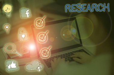 El yazısı metin araştırma. Sistematik soruşturma ve çalışma malzemeleri ve kaynakları anlam kavramı.