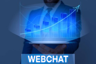Webchat 'i gösteren bir not yazıyorum. Kullanıcıların internet kullanarak gerçek zamanlı iletişim kurmalarını sağlayan iş fotoğraflama sistemi.
