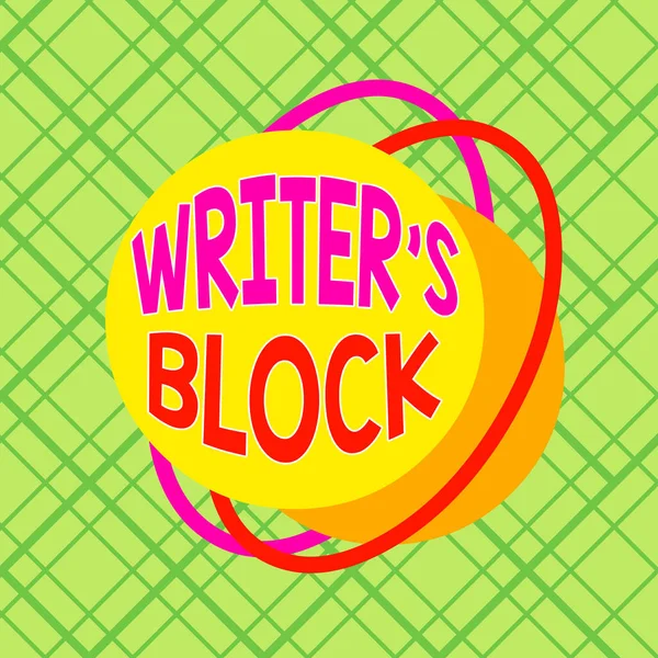 Conceptual hand writing showing Writer S Is Block. Business photo text condition of being unable to make a piece of written work Asymmetrical format pattern object outline multicolor design.