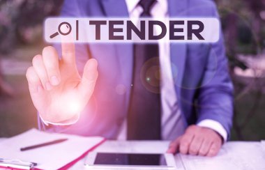 El yazısı Tender. Anlayış, kibarlık, şefkat ve acıya duyarlılık göstermektir. İşadamı onu parmağıyla işaret eder..