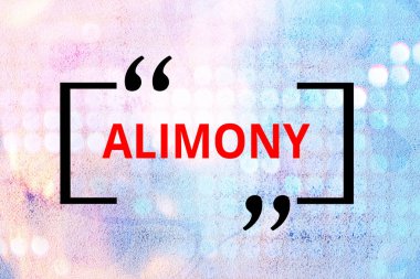 Bağımlılığı gösteren kavramsal el yazısı. İş fotoğraflarından elde edilen para, mahkeme karısına ya da kocasına mahkeme kararıyla ödenmiş..