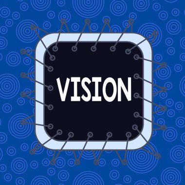 İmgelem gösteren mesaj işareti. Hayal gücü ya da bilgelik ile geleceği düşünmek ya da planlamak için kavramsal fotoğraf yeteneği asimetrik biçimsiz şekil şekil nesne ana hatları çoklu renk tasarımı.