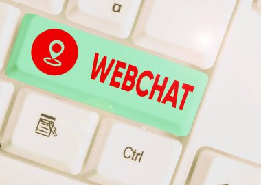 Webchat 'i gösteren bir not yazıyorum. Kullanıcıların internet kullanarak gerçek zamanlı iletişim kurmalarını sağlayan iş fotoğraflama sistemi.