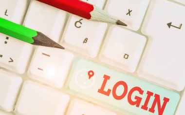 Kavramsal el giriş gösterilen yazma. İş fotoğraf metin girme Web sitesi Blog kullanarak Kullanıcı adınızı ve şifrenizi kayıt.