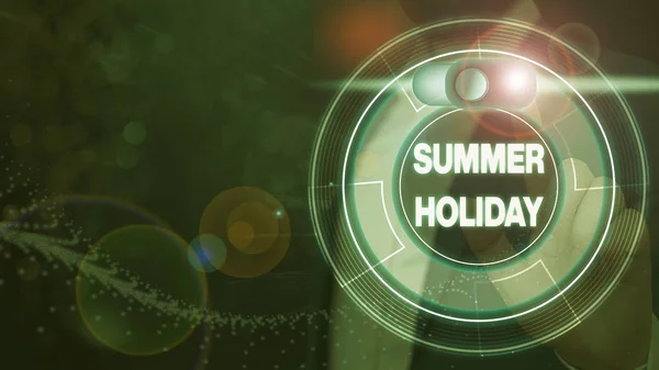Koncepcyjny pisania ręcznego pokazano Summer Holiday. Business Photo tekst wakacje w sezonie letnim szkolne wakacje lub przerwa. — Zdjęcie stockowe