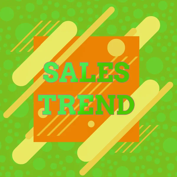 Handwriting text Sales Trend. Concept meaning Composite data of a company s is annual sales and employment Asymmetrical uneven shaped format pattern object outline multicolour design. — Φωτογραφία Αρχείου