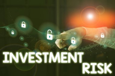 Writing note showing Investment Risk. Business photo showcasing potential financial loss inherent in an investment decision.