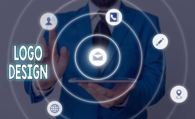 El yazısı metin logosu tasarımı. Şirket adı ya da markasının grafik temsili ya da sembolü anlamına gelen kavram.