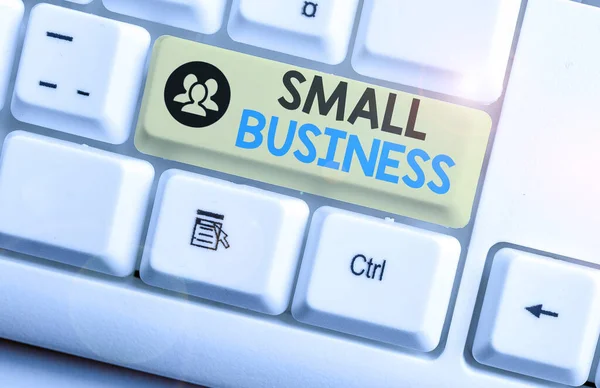Texto para escrita de palavras Small Business. Conceito de negócio para empresas privadas que têm menos funcionários . — Fotografia de Stock