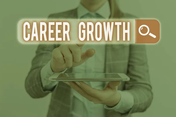 Kariyer Büyüme gösteren kavramsal el yazısı. Daha iyi işlere veya kariyere ilerleme sağlama sürecini sergileyen iş fotoğrafı. — Stok fotoğraf