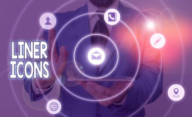 Handwriting text Liner Icons. Concept meaning use to improve visual interest and grab the user s is attention.