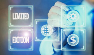 Writing note showing Limited Edition. Business photo showcasing produced in small numbers so will be valuable in the future.