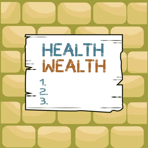 Tekst pisma o zdrowiu. Koncepcja oznacza zdrowie jest najbardziej cenne i cenne dla każdego indywidualnego drewniane kwadratowe deski puste ramki szczeliny rowki drewniane płyty kolorowe tarcicy. — Zdjęcie stockowe
