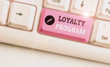 Text sign showing Loyalty Program. Conceptual photo marketing effort that provide incentives to repeat customers.