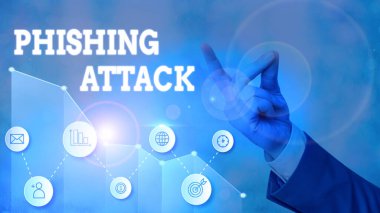 Writing note showing Phishing Attack. Business photo showcasing attempt to gain sensitive and confidential information.