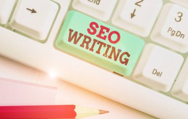 Word writing text Seo Writing. Business concept for grabbing the attention of the search engines using specific word.