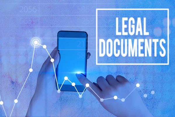 Conceptual hand writing showing Legal Documents. Business photo text a document concerning a legal matter Drawn up by a lawyer.