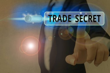Conceptual hand writing showing Trade Secret. Business photo text technique used by a company in manufacturing its products.