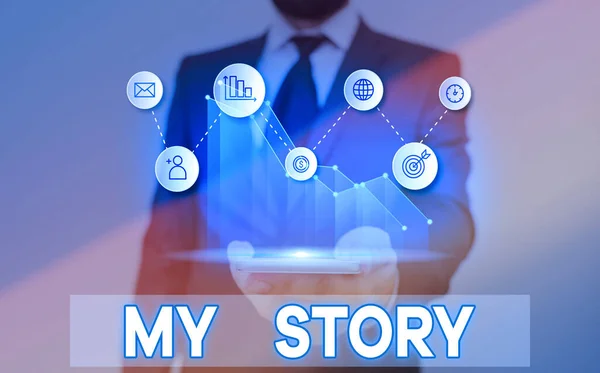 Word writing text My Story. Business concept for your past life events actions or choices you made. — 스톡 사진