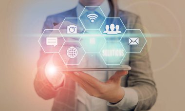 Writing note showing Hr Solutions. Business photo showcasing all the technology businesses use to manage demonstratingnel.