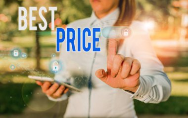 Kelime yazma metni Best Price. Bir alıcının satın alabileceği en düşük ya da en iyi fiyata iş konsepti.