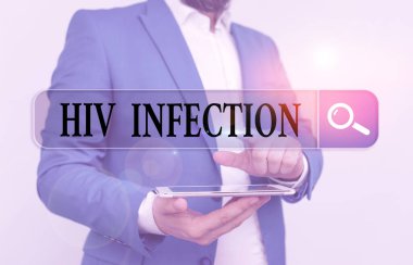 Hiv enfeksiyonu hakkında yazı yazmak. Cinsel yolla bulaşan enfeksiyon ve kronik hastalık konsepti.