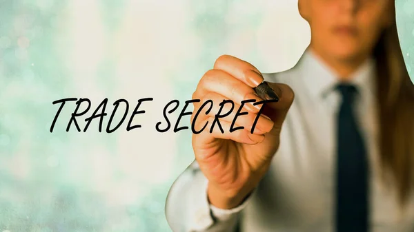 Text sign showing Trade Secret. Conceptual photo technique used by a company in manufacturing its products.