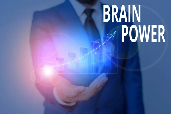 Ecriture conceptuelle montrant Brain Power. Photo d'affaires montrant la capacité de comprendre et de tirer profit de l'expérience . — Photo