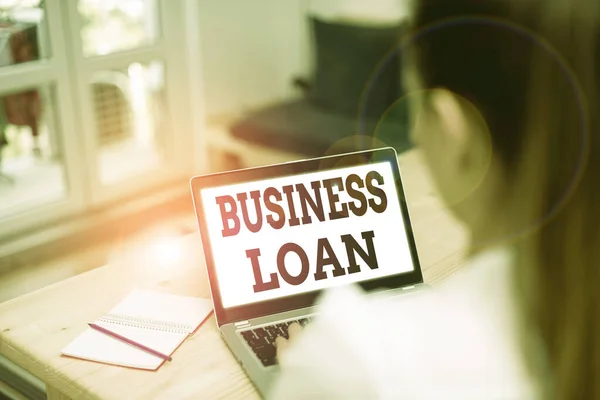 Word writing text Business Loan. Business concept for Loans provided to small businesses for various purposes.