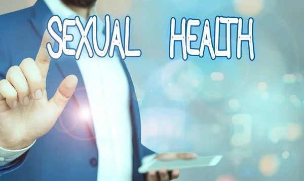 Szövegírás Szexuális egészség. Üzleti koncepció arra, hogy képesek legyünk befogadni és élvezni a szexualitást egész életünkben. — Stock Fotó